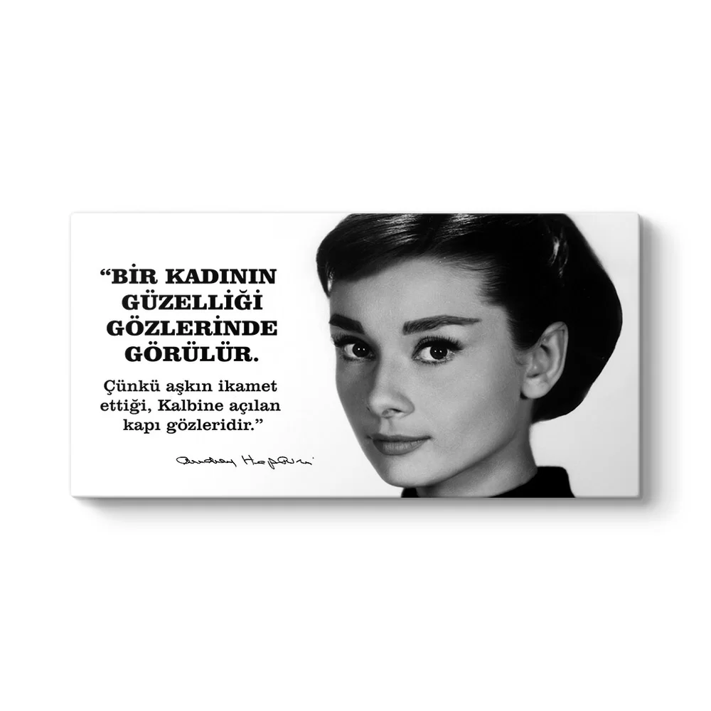 Audrey Hepburn Sözleri Tablosu - Model 5